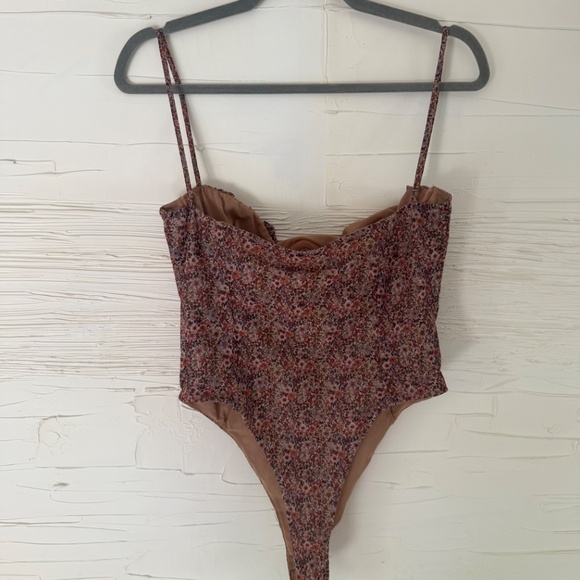 Floral Print Bodysuit - Multicolor - Picture 7 of 8